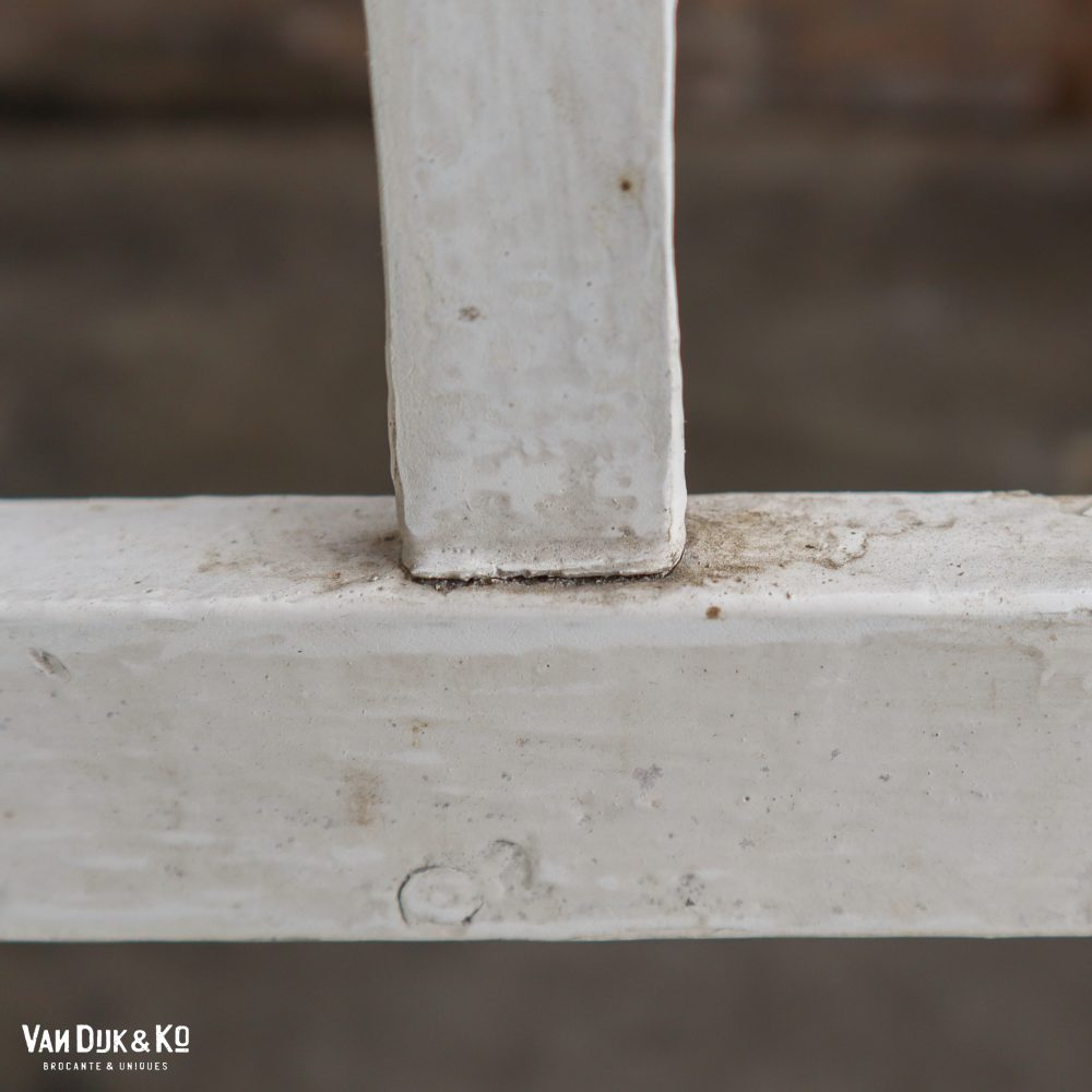 Houten witte bank - Afbeelding 6