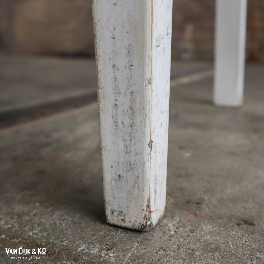 Houten witte bank - Afbeelding 8