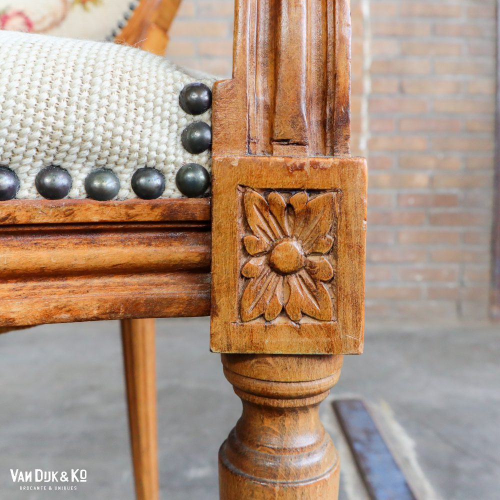 Vintage Louis XV stoel - Afbeelding 7