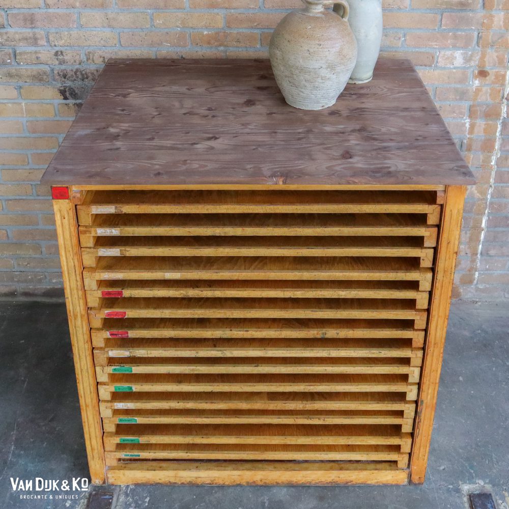 Vintage papierkast - Afbeelding 4