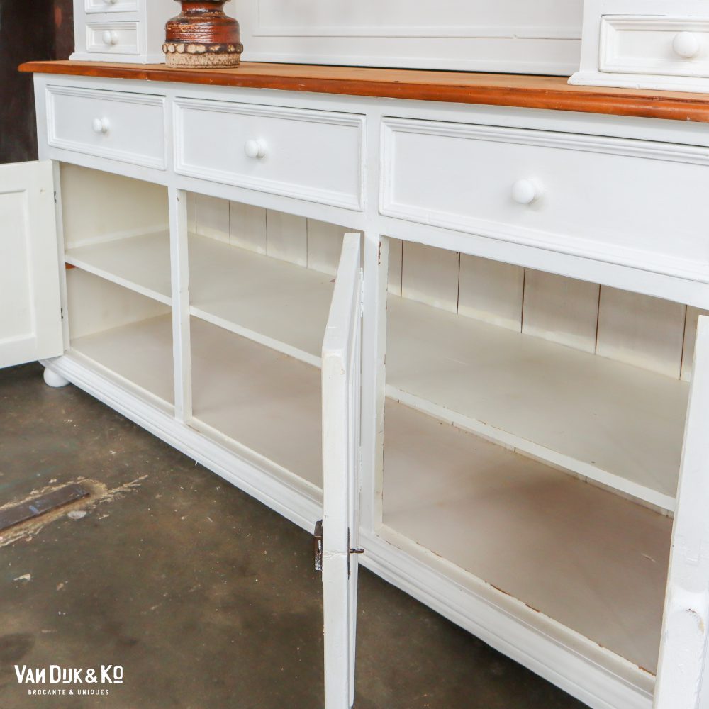 Brocante witte buffetkast - Afbeelding 6
