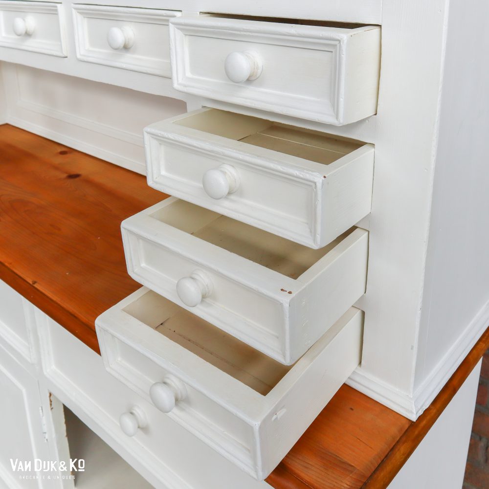 Brocante witte buffetkast - Afbeelding 5