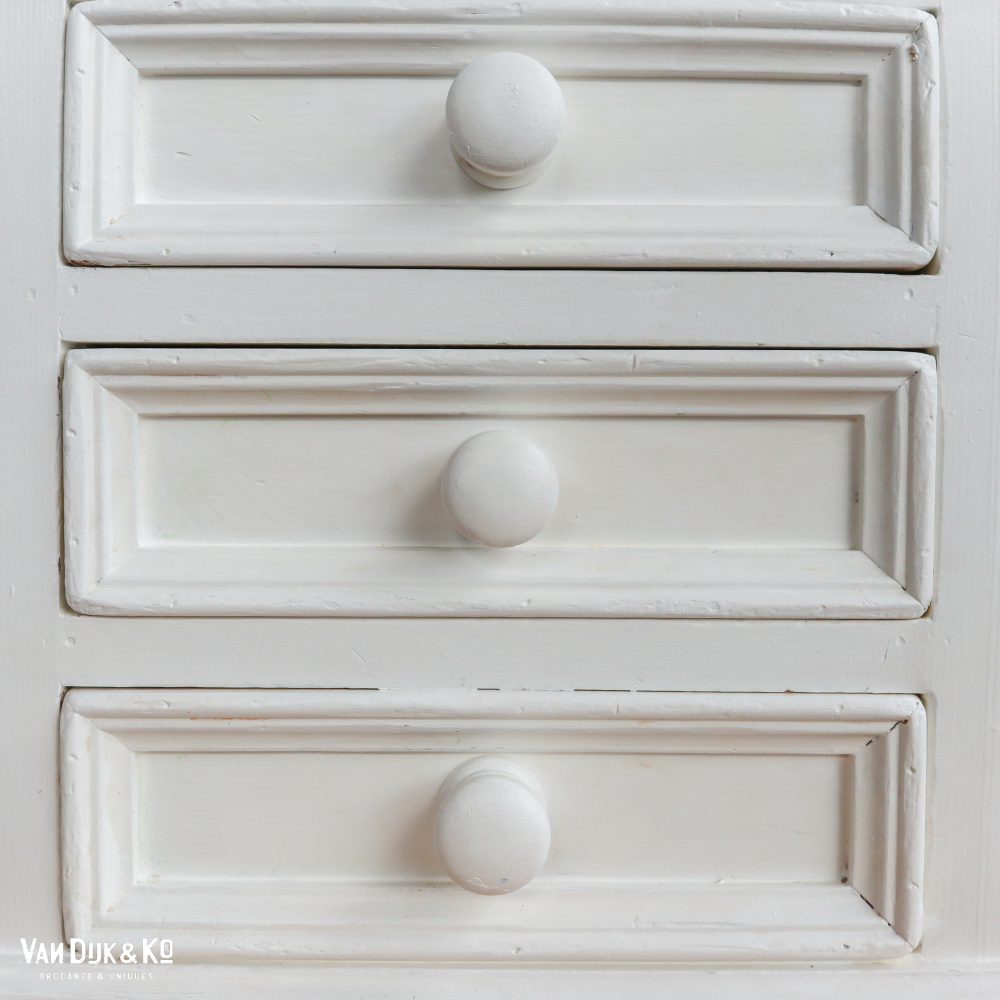 Brocante witte buffetkast - Afbeelding 9