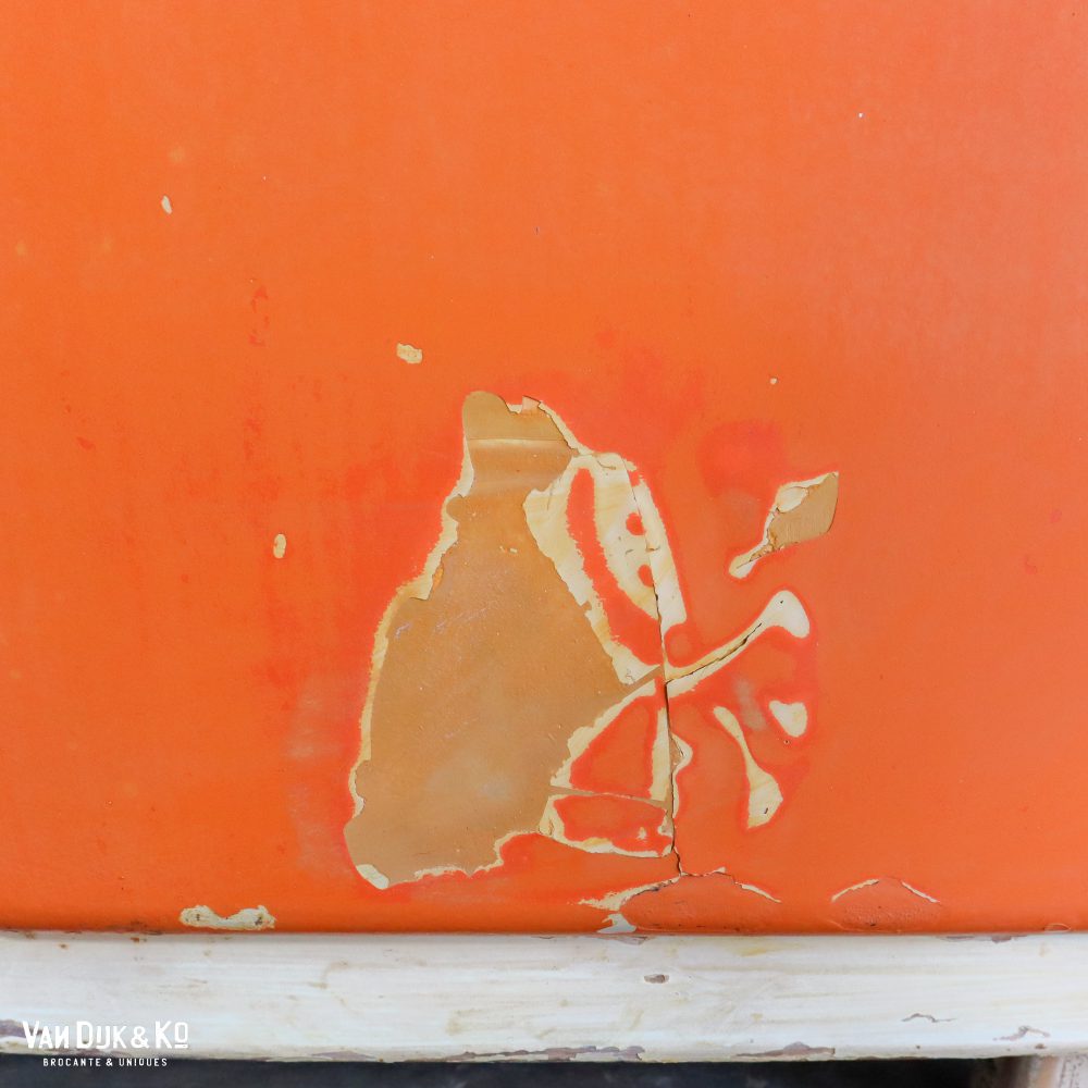Brocante oranje kastje - Afbeelding 6