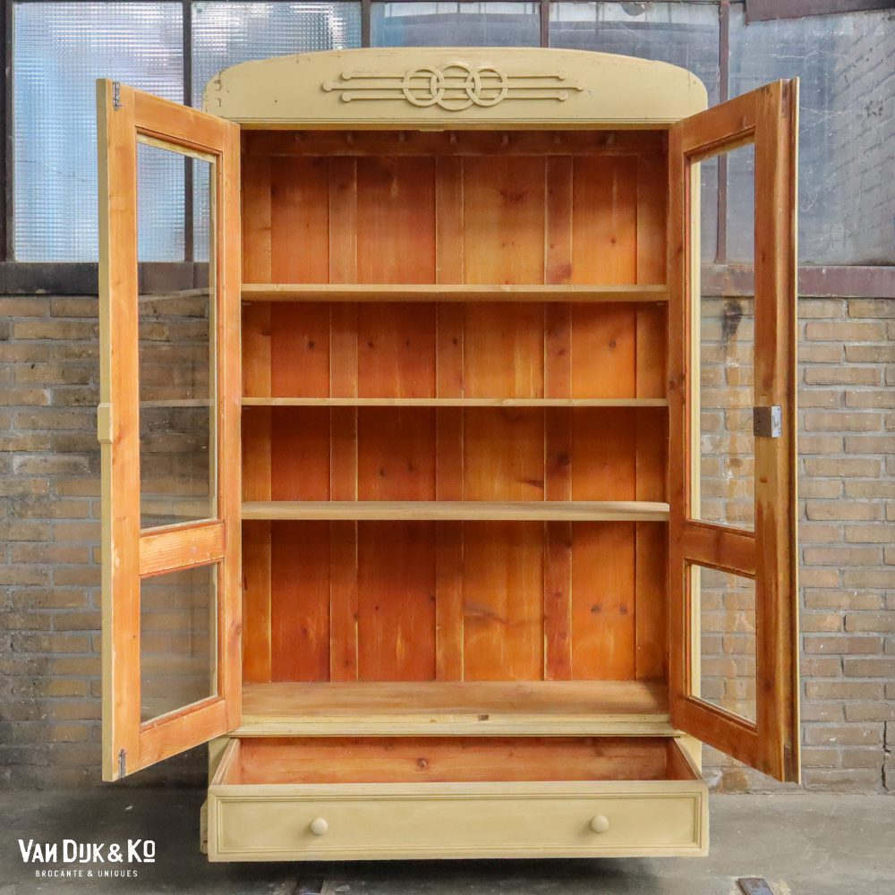 Brocante vitrinekast - Afbeelding 3