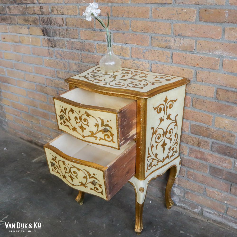 Mid Century Italiaanse Florentijnse kastje - Afbeelding 3
