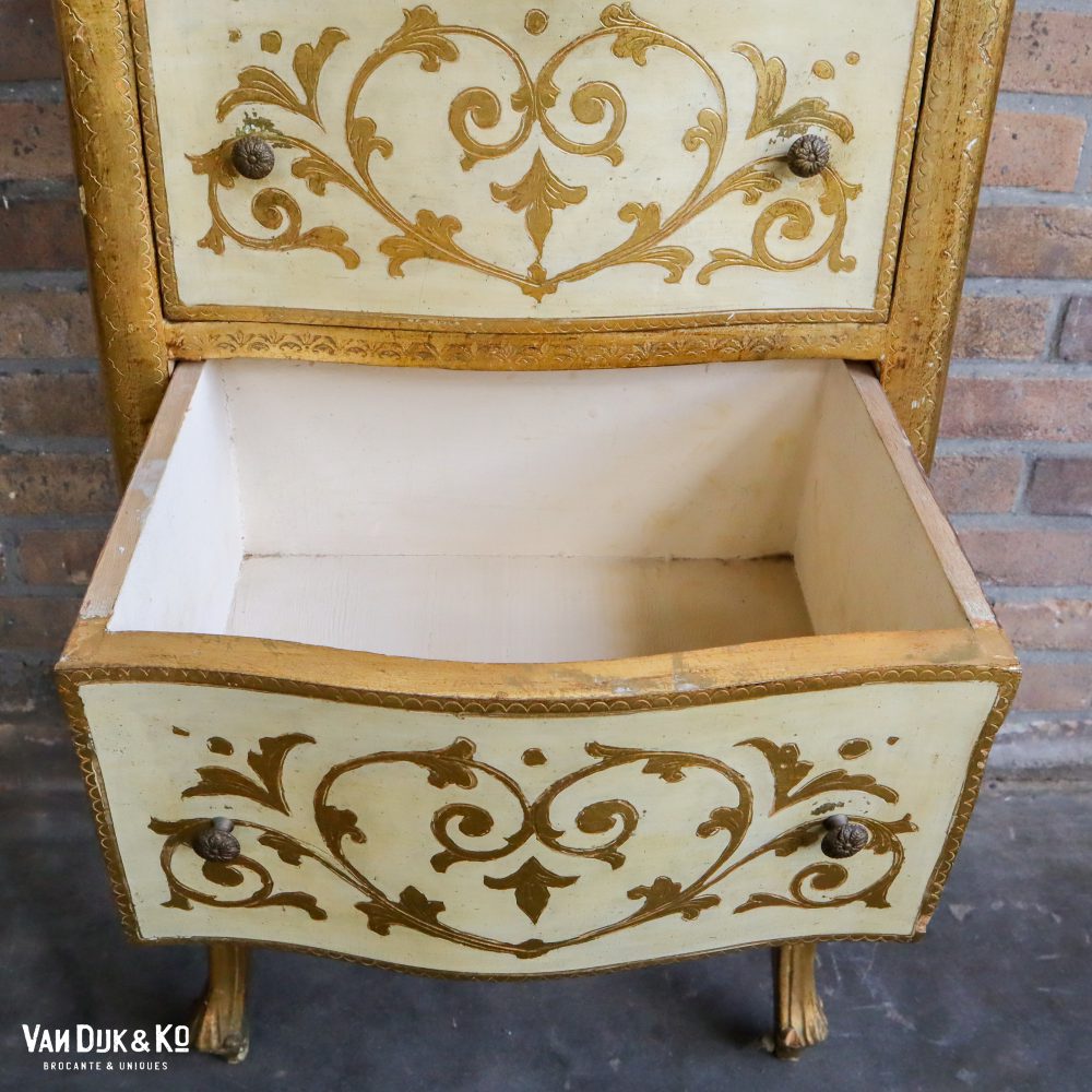 Mid Century Italiaanse Florentijnse kastje - Afbeelding 4
