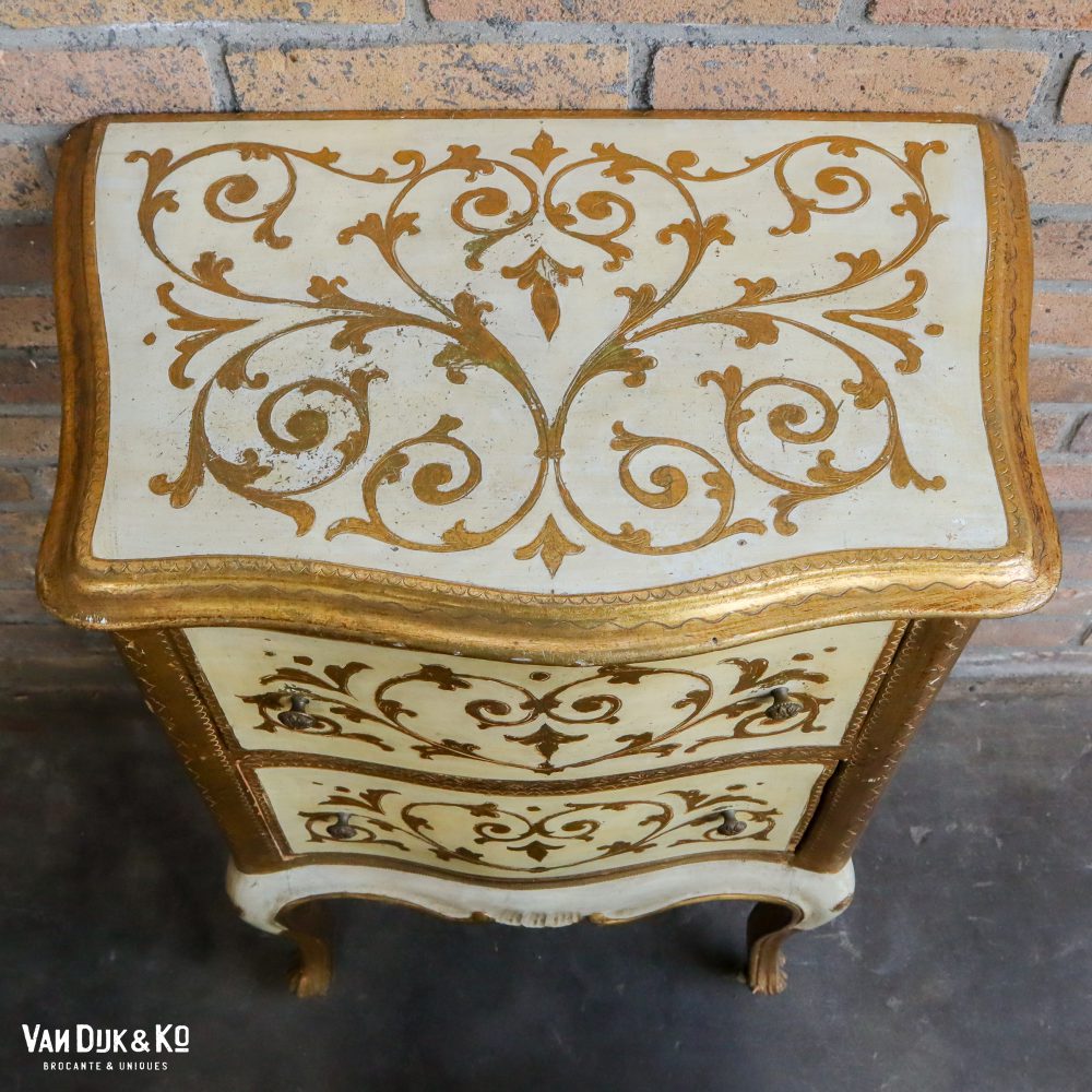 Mid Century Italiaanse Florentijnse kastje - Afbeelding 5