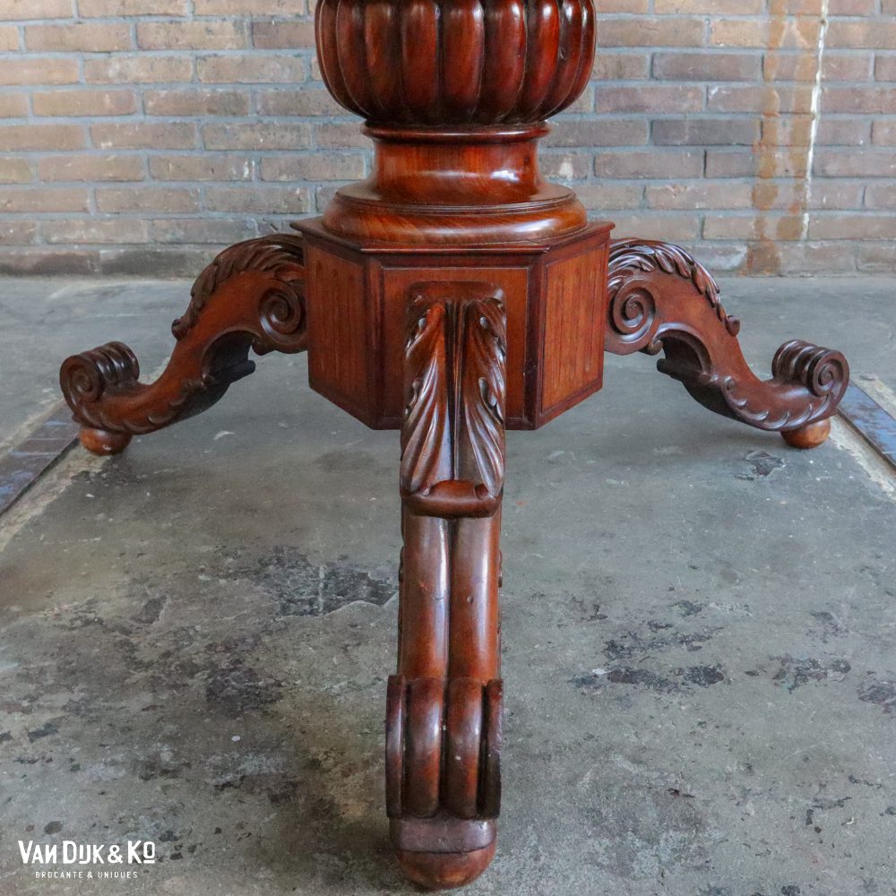 Ronde brocante eettafel - Afbeelding 7