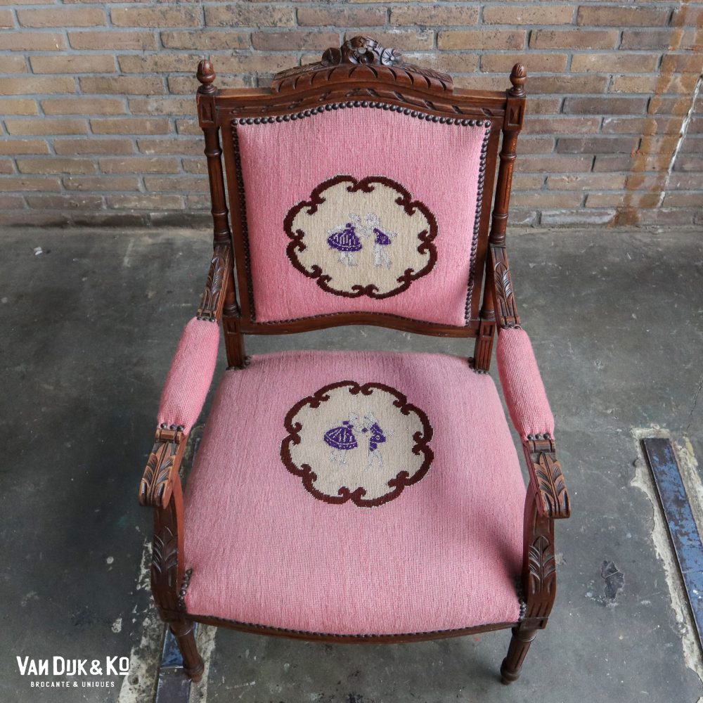 Brocante fauteuil - Afbeelding 2