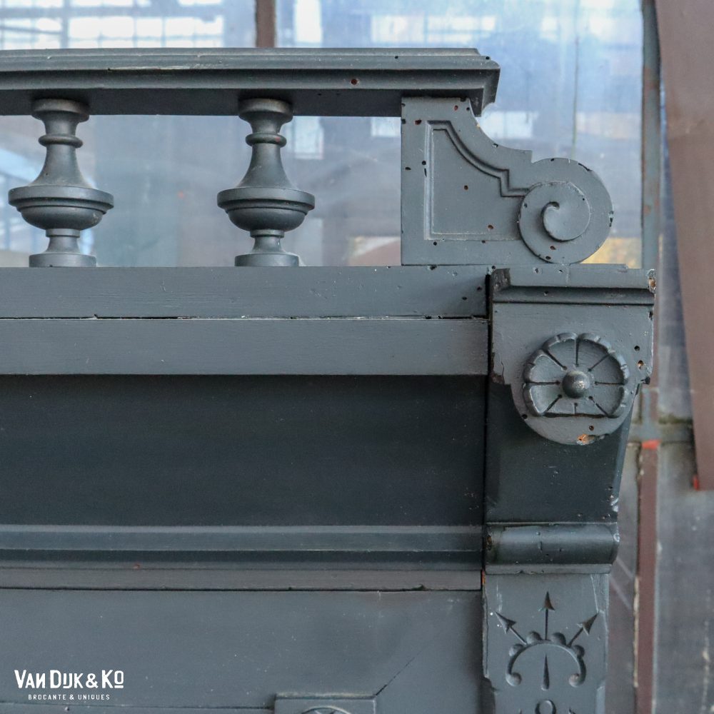 Hoge brocante kledingkast - Afbeelding 6