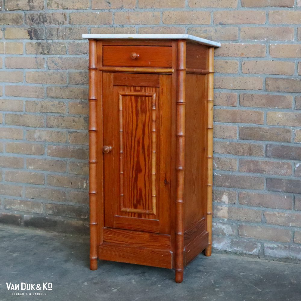 Faux bamboo nachtkastje - Afbeelding 2