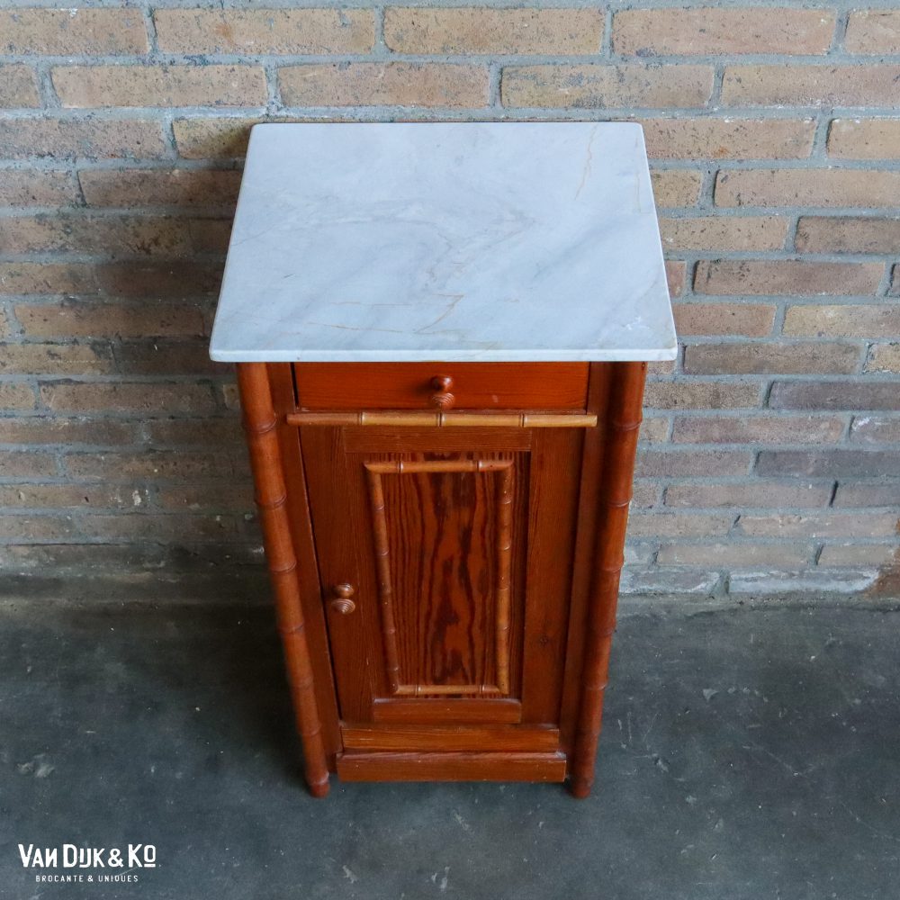 Faux bamboo nachtkastje - Afbeelding 4