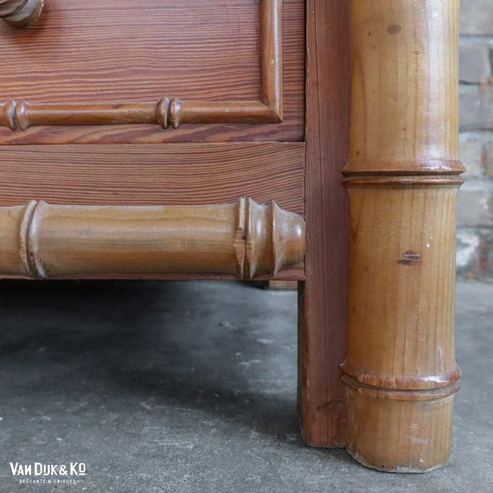 Faux bamboo spiegelkast - Afbeelding 13