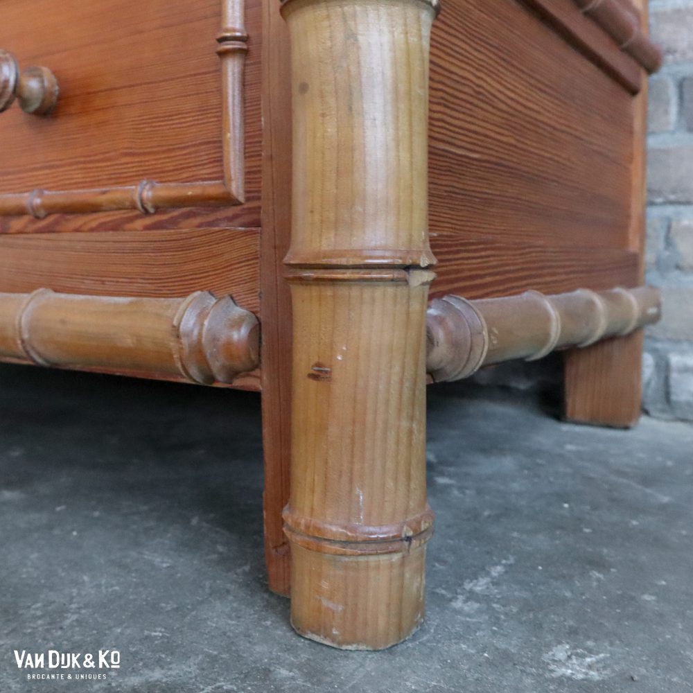 Faux bamboo spiegelkast - Afbeelding 12
