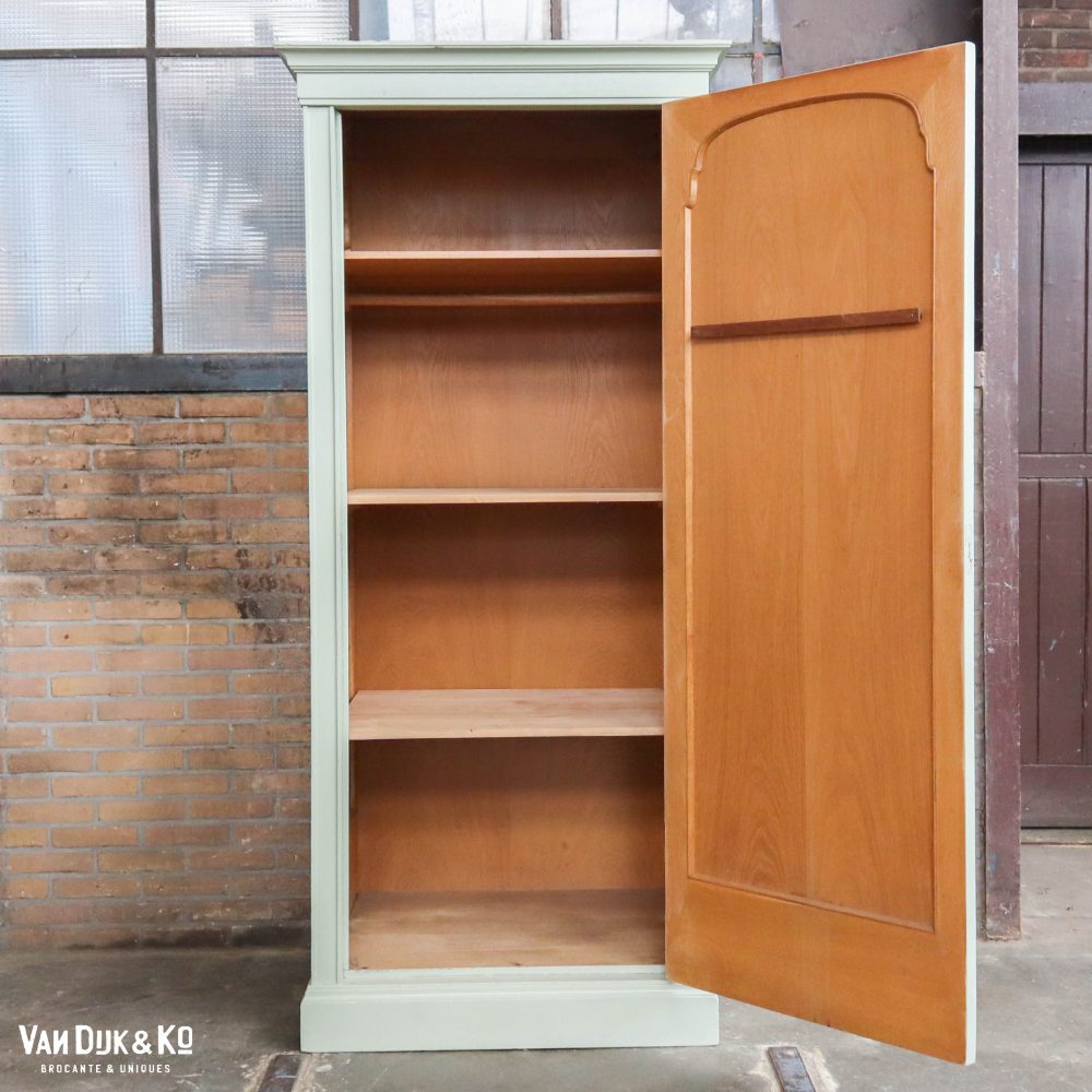 Brocante eendeurs linnenkast - Afbeelding 3