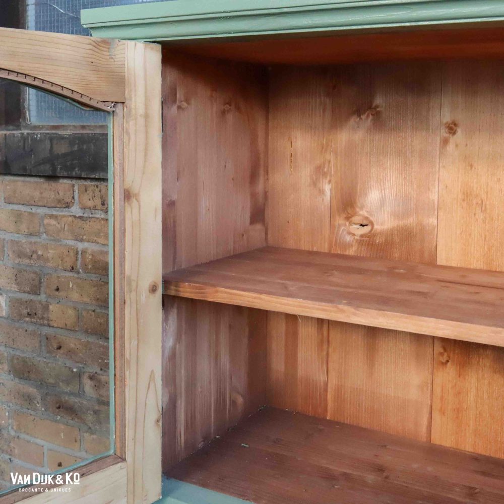 Brocante boekenrek met deurtjes - Afbeelding 4