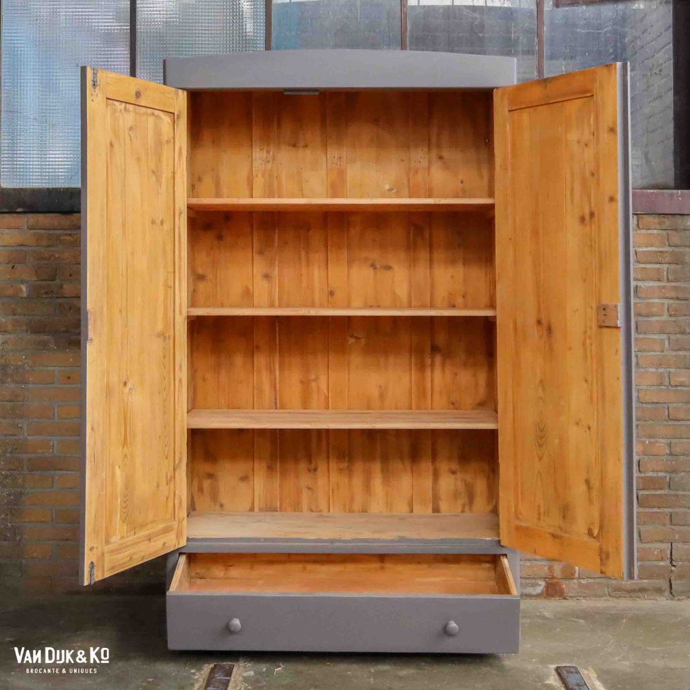 Brocante kledingkast - Afbeelding 3
