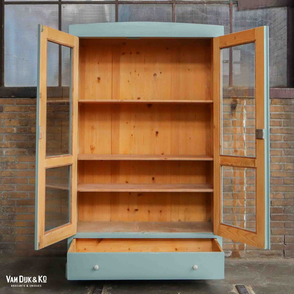 Brocante vitrinekast - Afbeelding 3