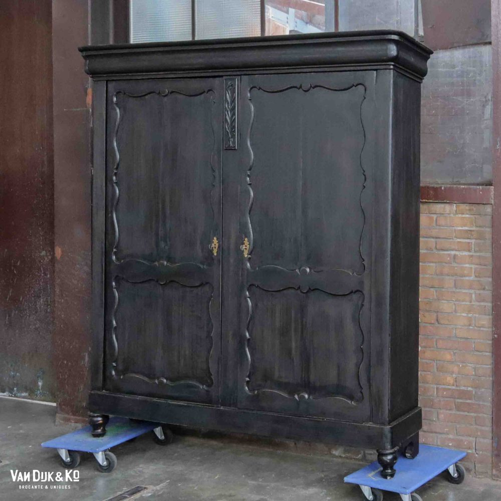 Brocante kledingkast - demontabel - Afbeelding 2