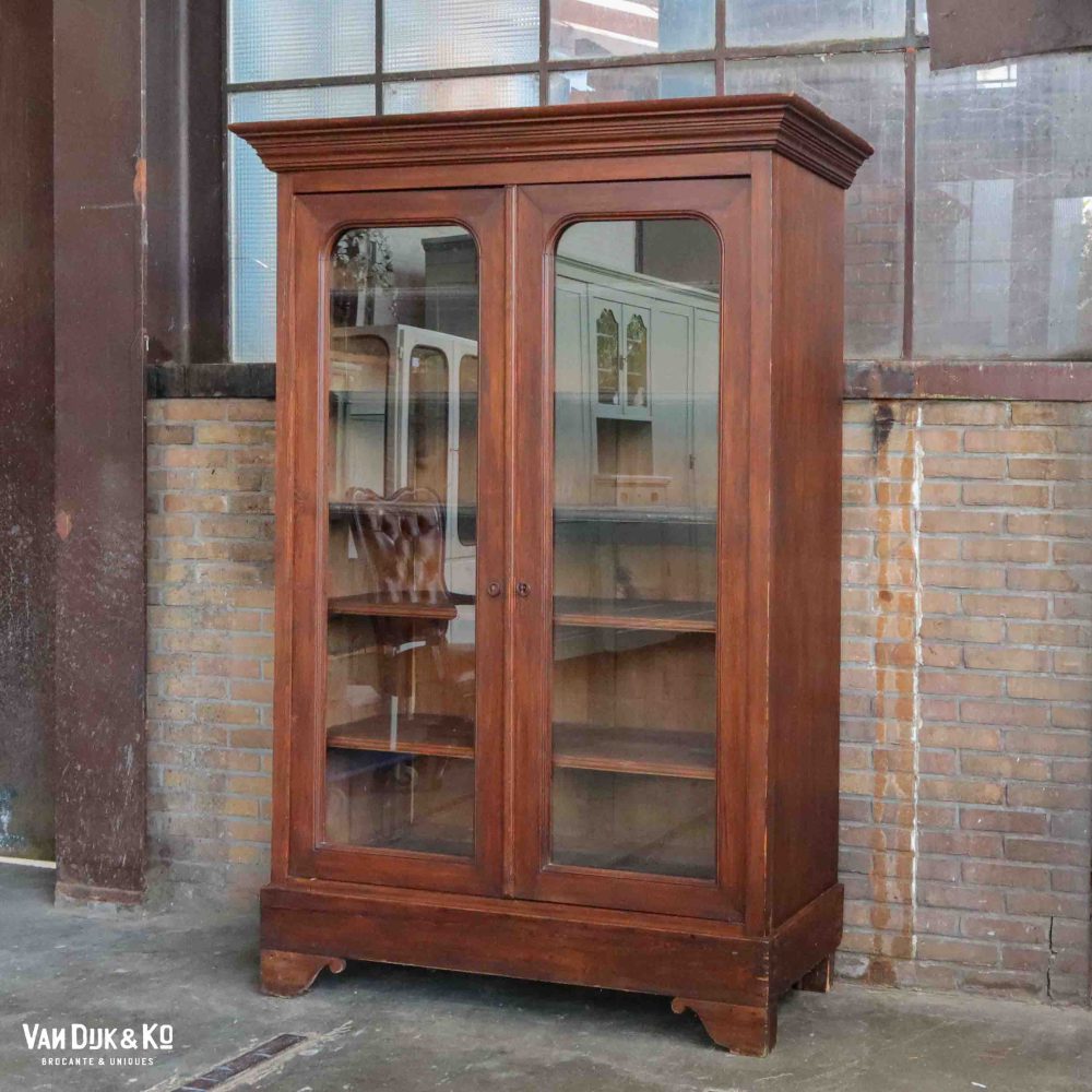 Vintage vitrinekast - Afbeelding 2