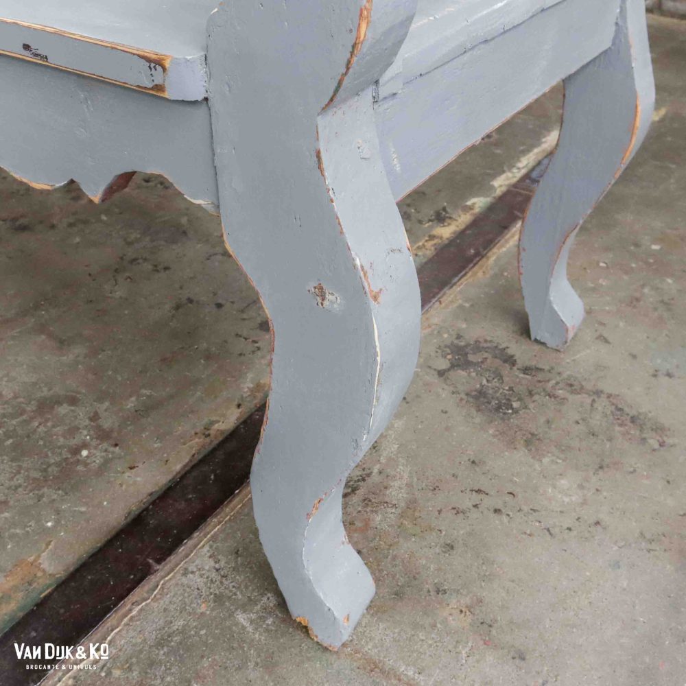 Grijze brocante bank - Afbeelding 7