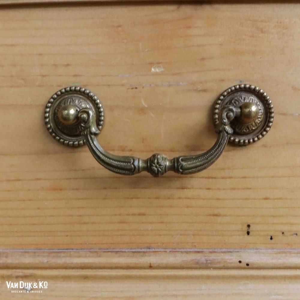 Vintage grenen kledingkast - Afbeelding 10