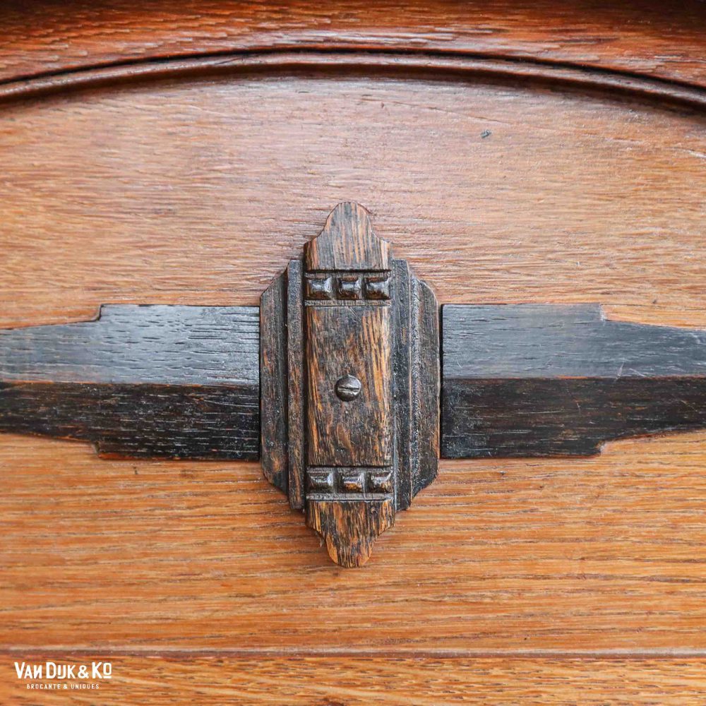 Vintage eendeurskast met spiegel - Afbeelding 6