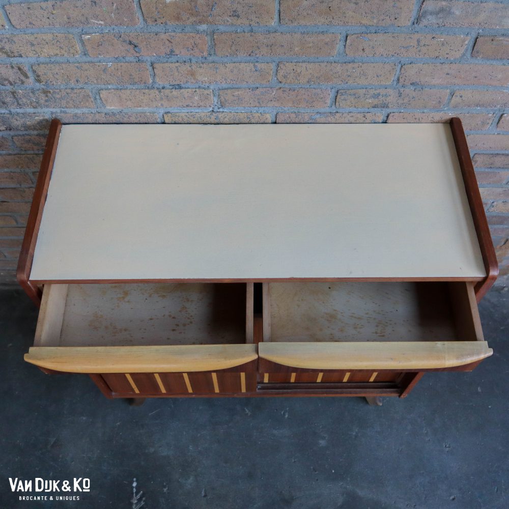 Vintage houten kastje - Afbeelding 3