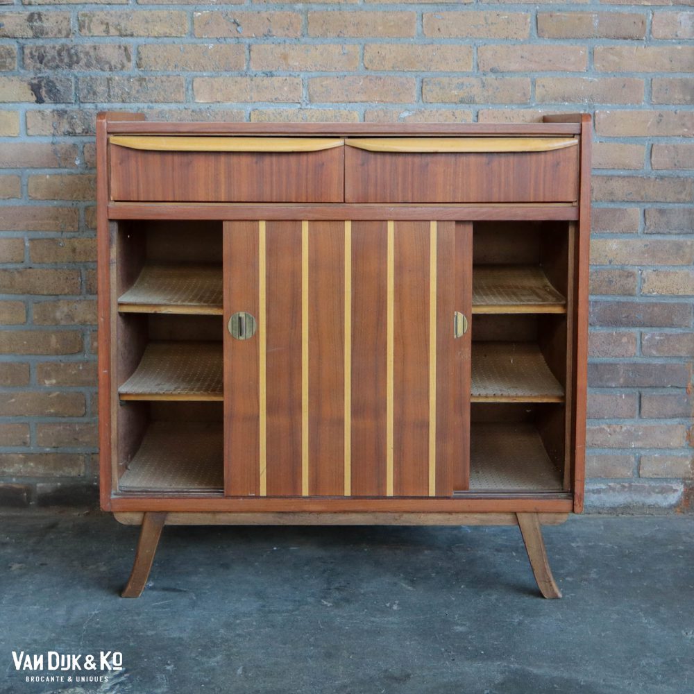 Vintage houten kastje - Afbeelding 4