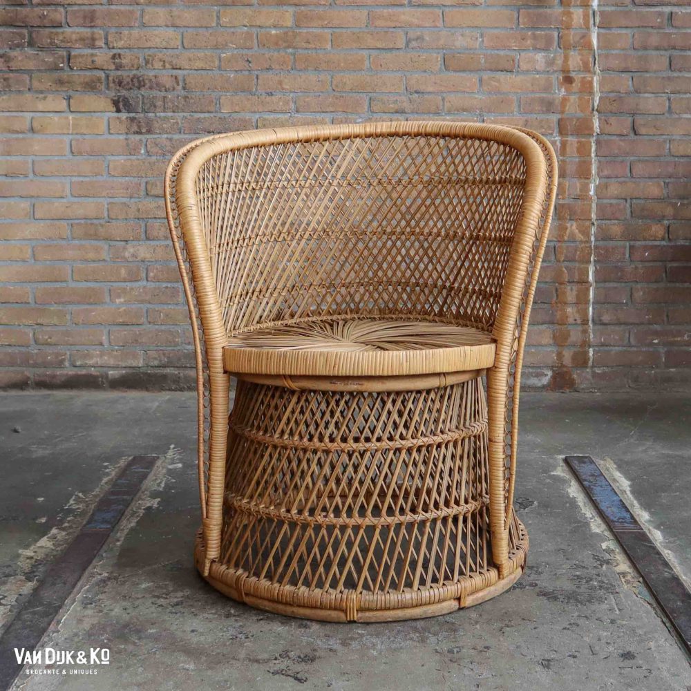 Vintage rotan fauteuil - Afbeelding 2