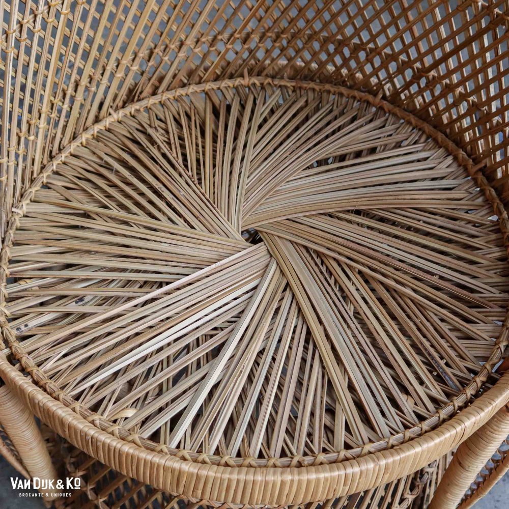 Vintage rotan fauteuil - Afbeelding 6