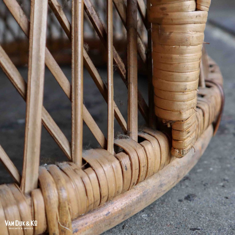 Vintage rotan fauteuil - Afbeelding 7