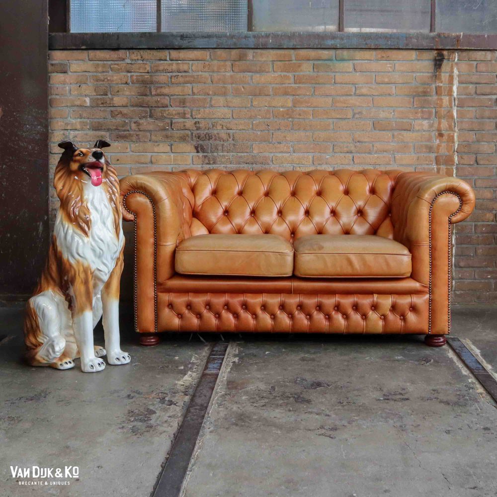 Leren Chesterfield bank - Afbeelding 11