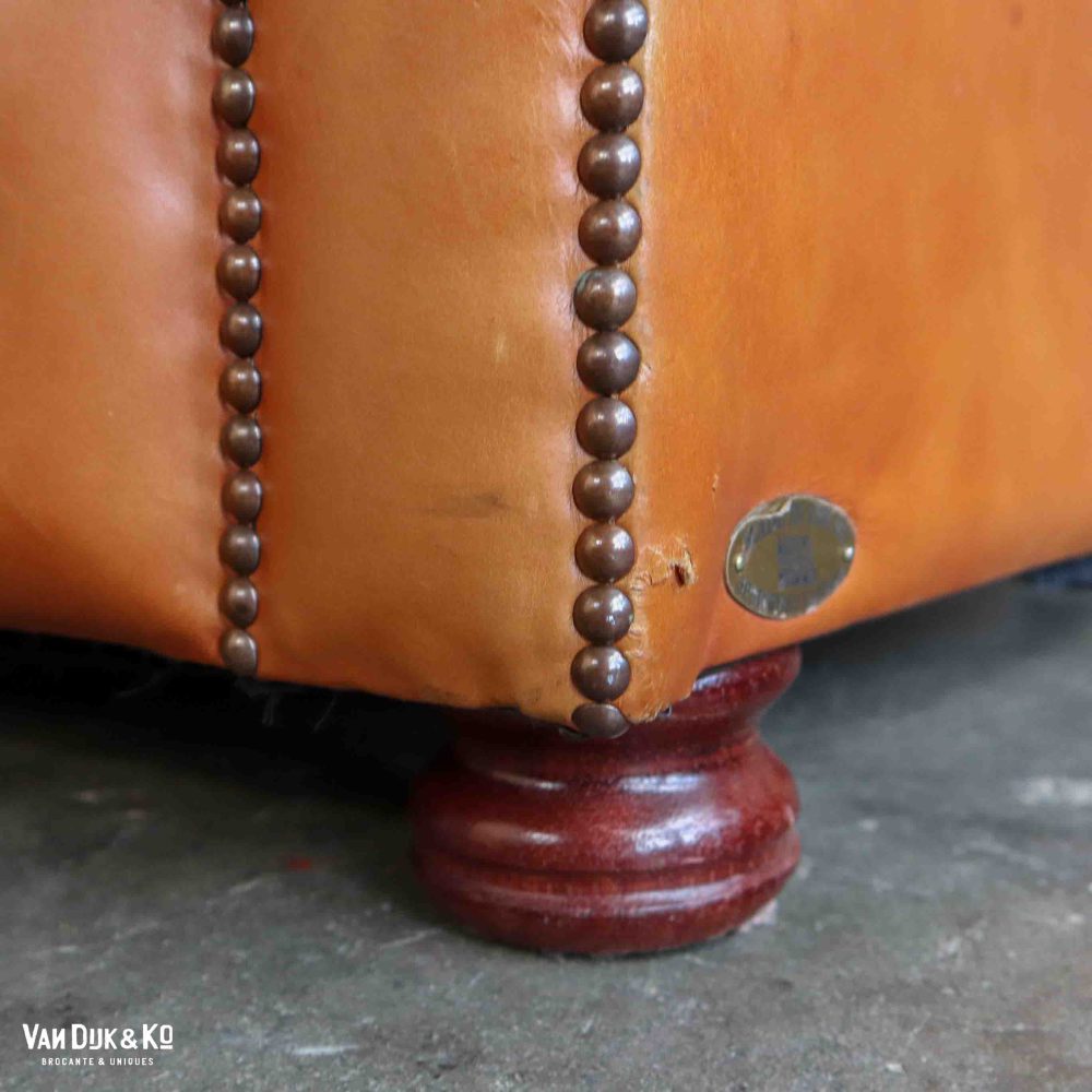 Leren Chesterfield bank - Afbeelding 9