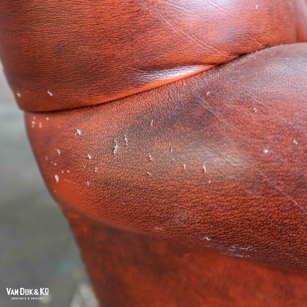 Leren vintage fauteuil - Afbeelding 7