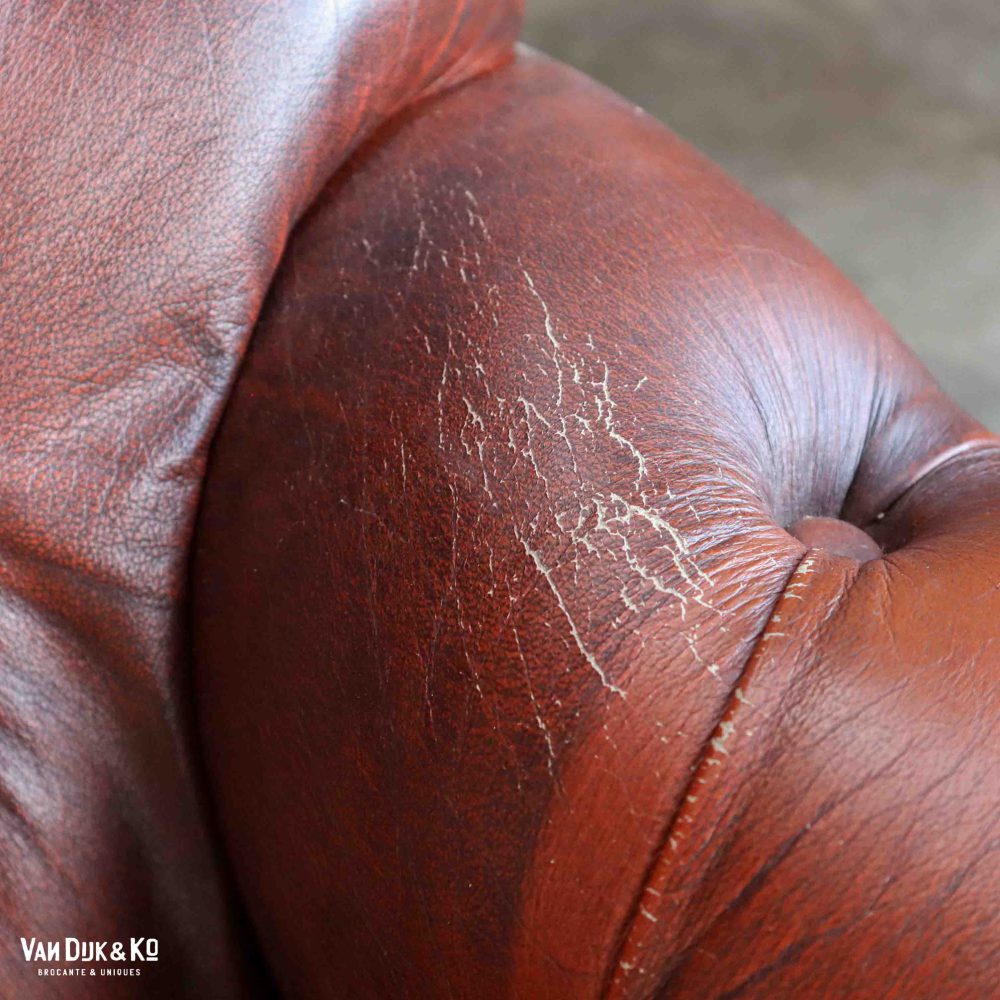 Leren vintage fauteuil - Afbeelding 10