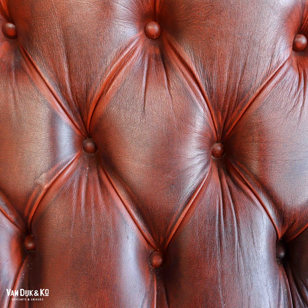 Leren vintage fauteuil - Afbeelding 9