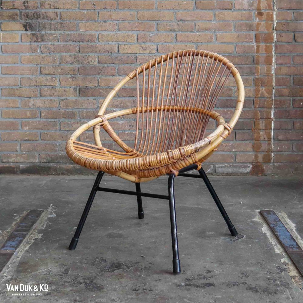 Vintage rotan stoeltje