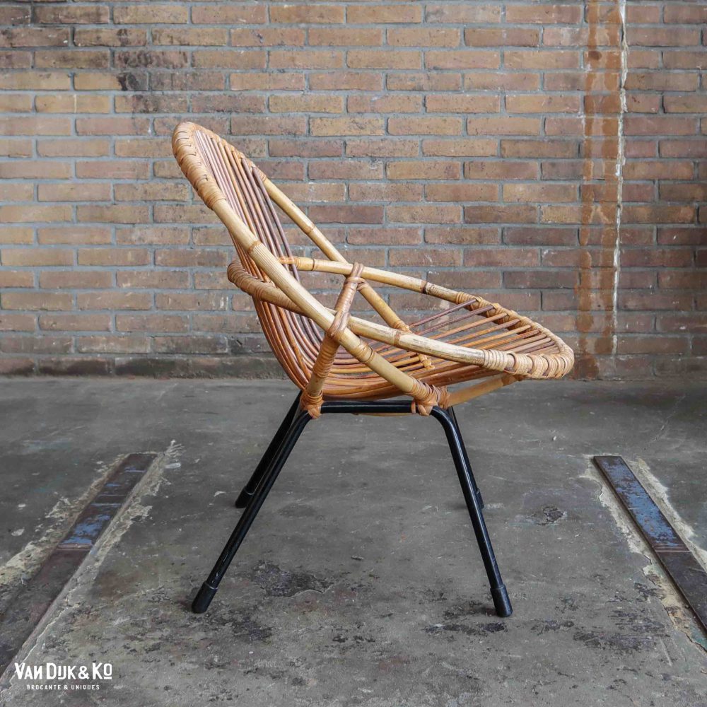Vintage rotan stoeltje - Afbeelding 3
