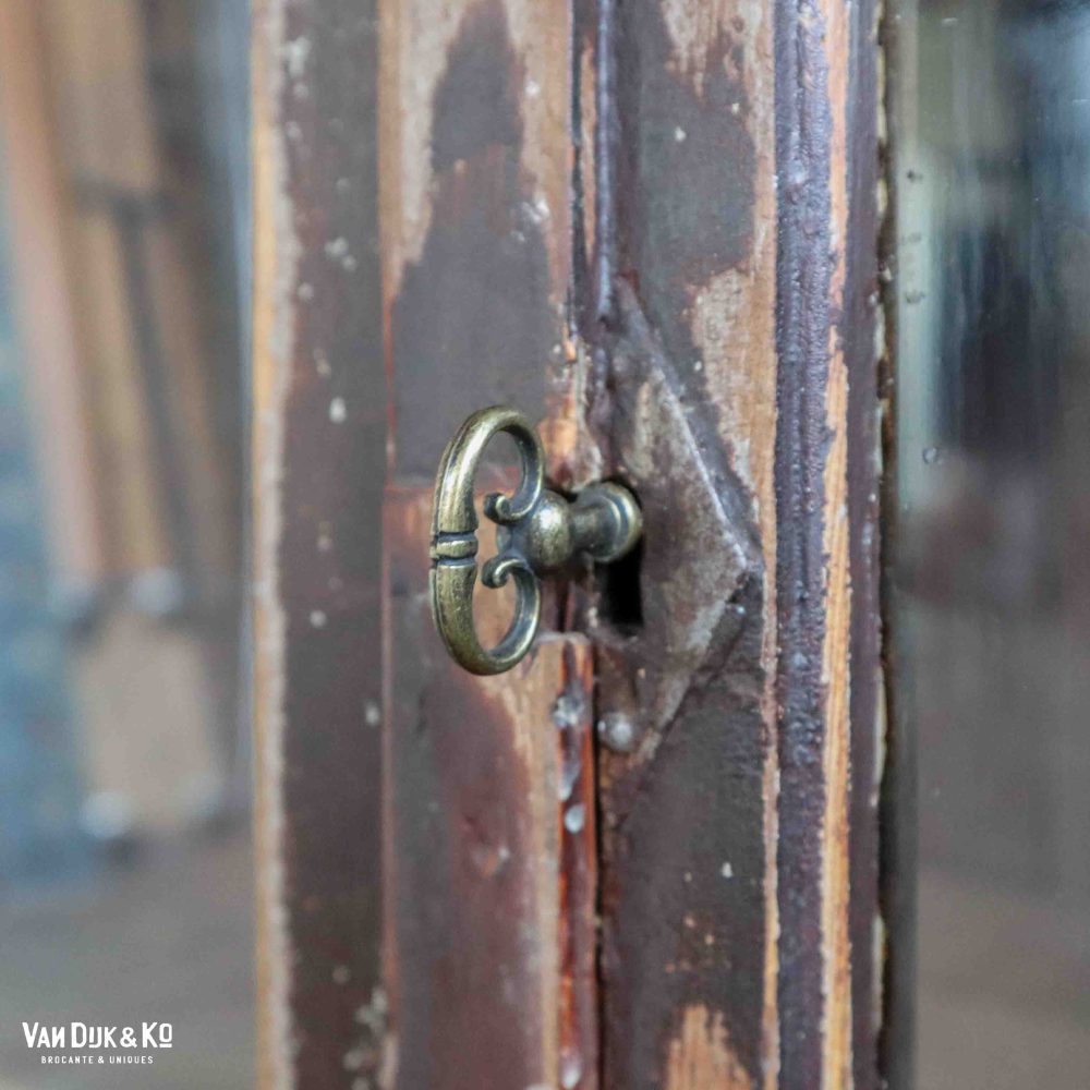 Brocante dressoir met getrokken glas - Afbeelding 7