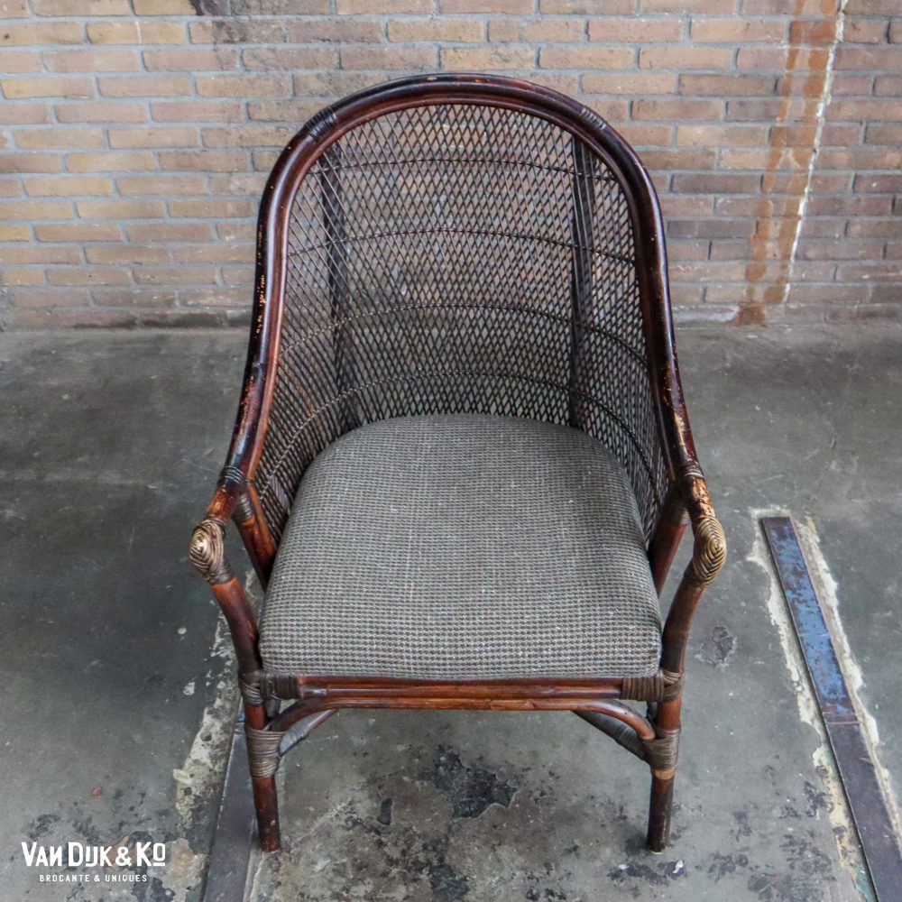 Vintage rotan fauteuil - Veeloo - Afbeelding 4