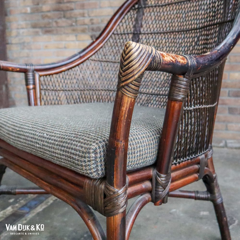 Vintage rotan fauteuil - Veeloo - Afbeelding 6