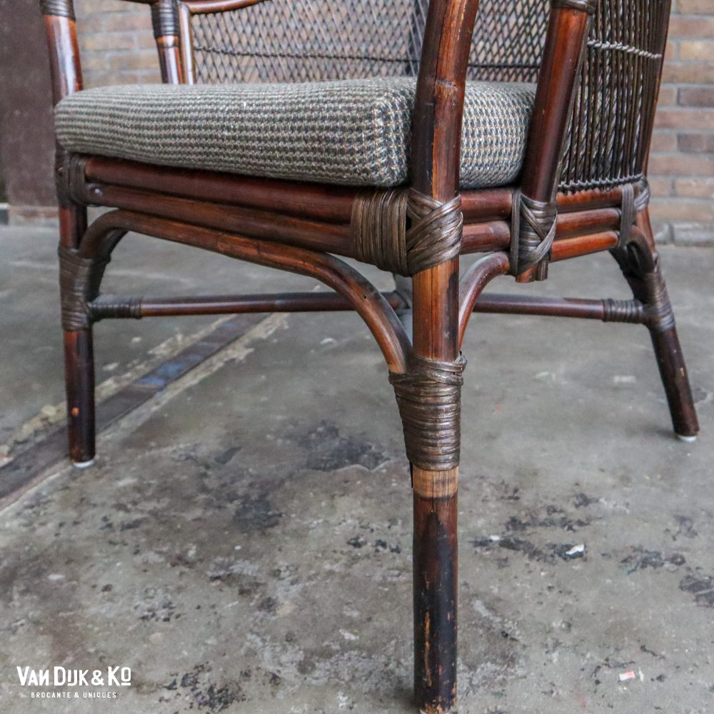 Vintage rotan fauteuil - Veeloo - Afbeelding 7