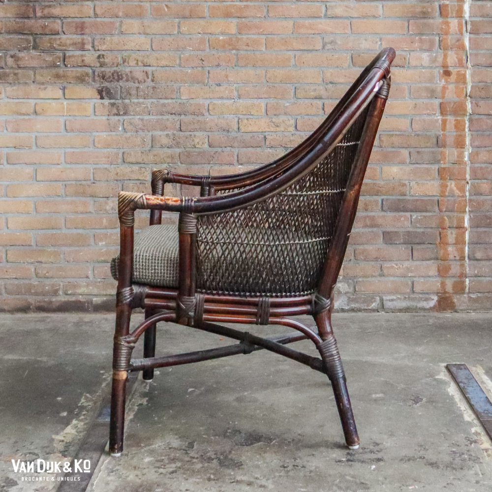Vintage rotan fauteuil - Veeloo - Afbeelding 2