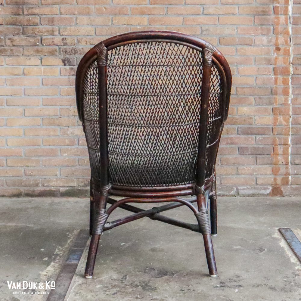 Vintage rotan fauteuil - Veeloo - Afbeelding 3