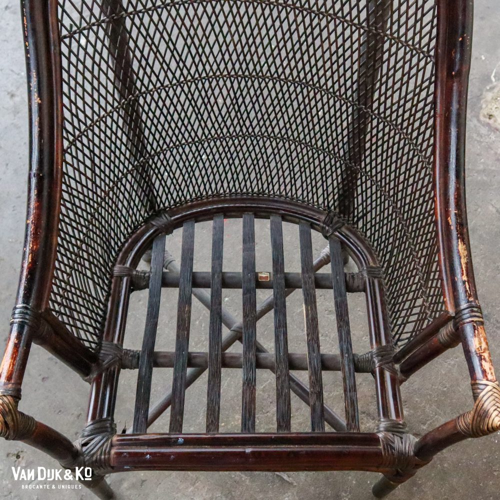 Vintage rotan fauteuil - Veeloo - Afbeelding 10