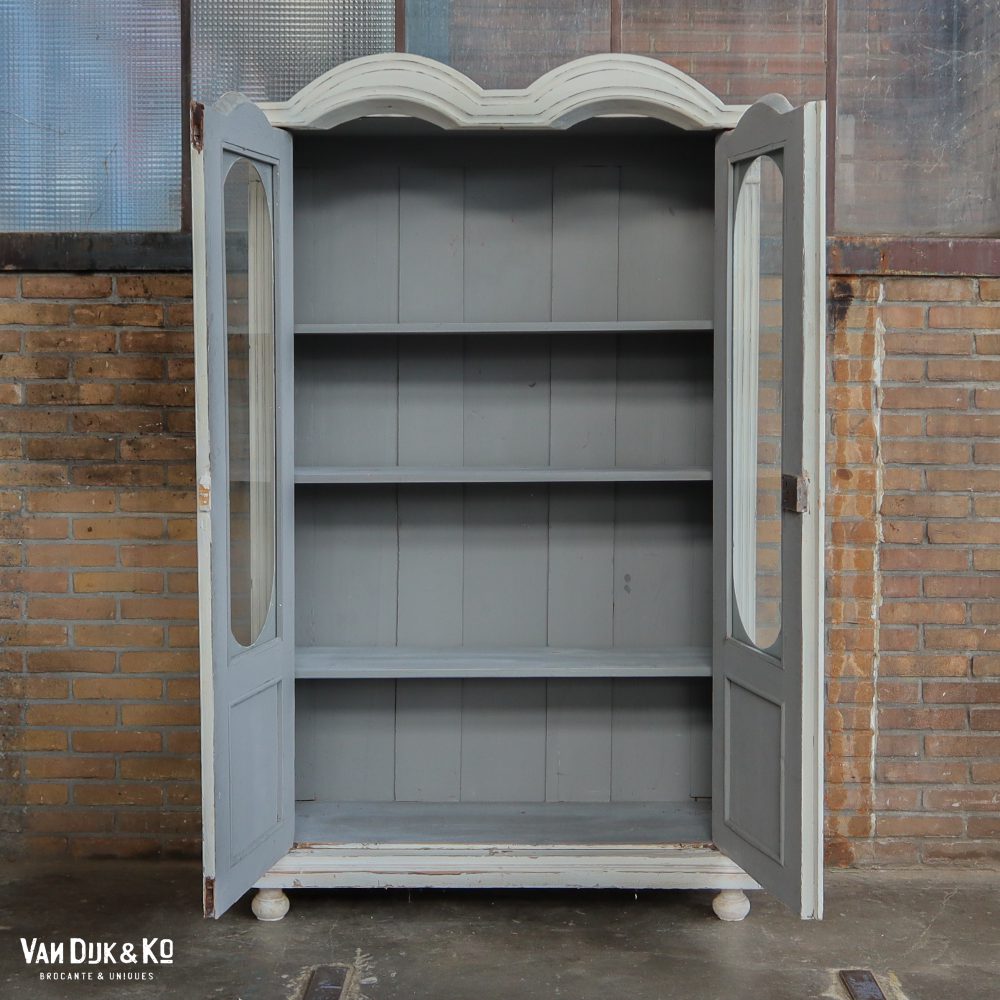 Brocante vitrinekast - Afbeelding 3