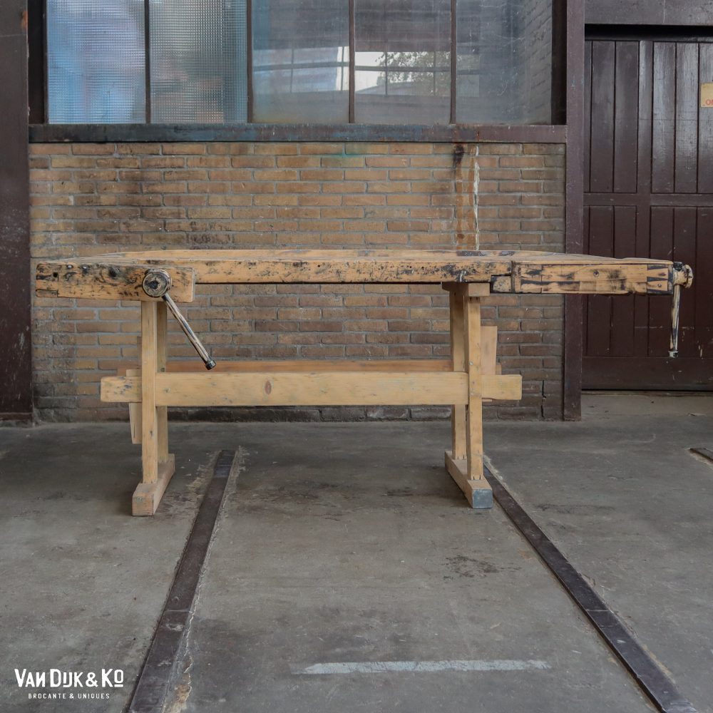 Brocante Hongaarse werkbank - Afbeelding 2