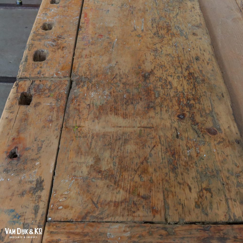 Brocante Hongaarse werkbank - Afbeelding 4